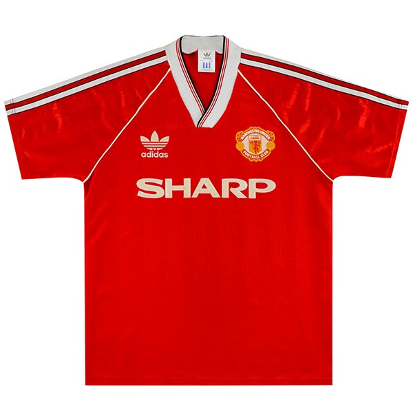 Camiseta Manchester United Replica Primera Ropa Retro 1988 1990 Rojo